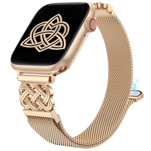 Stainless-Steel-Magnetic-Loop-Compatible-with-Apple-Watch-Band-41403849454442mm-Women-Metal-Mesh-Celtic-Knot-Dressy-Strap-for-iWatch-SE-Series-987654321Ultra12 51kV8+hUUXL