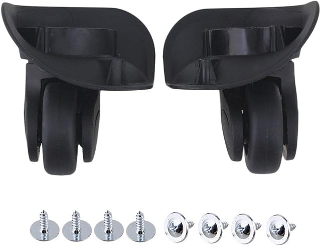 SHANOER Durable Suitcase Luggage Wheels Axles Deluxe Repair Replacement Kit with Screwdriver