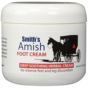 Smith’s Amish Foot Cream Deep soothing herbal cream for intense foot and leg discomfort including burning, cramping & restlessness sensations