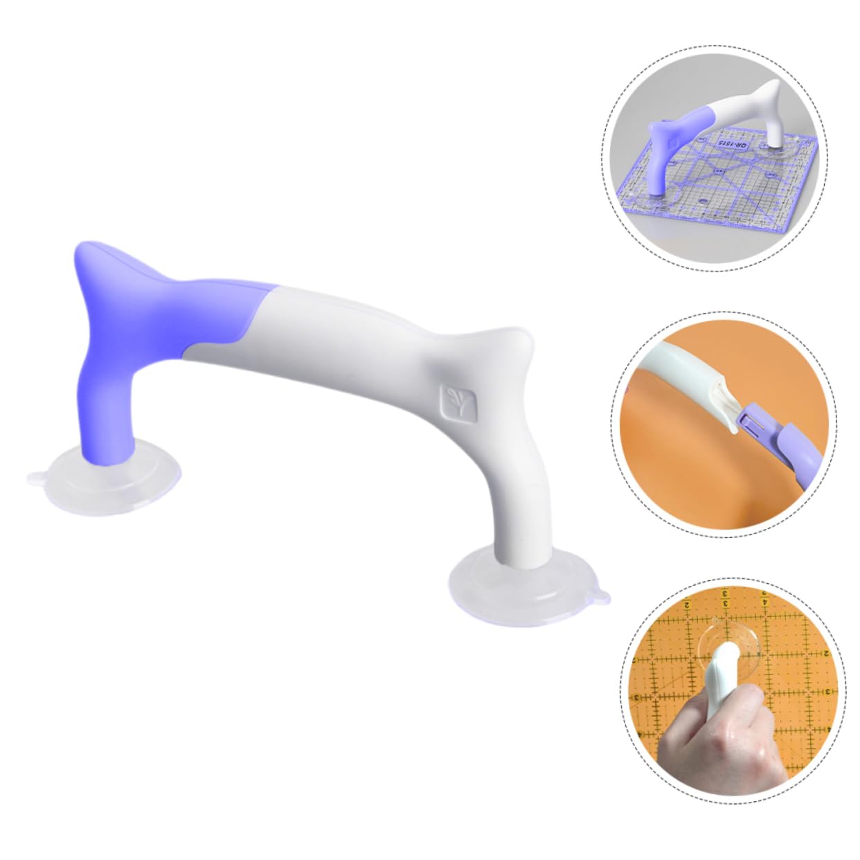 ARTIBETTER 4 Pezzi Righerfer maniglie pinza per righello cuciture presa del righello impugnature attrezzo impugnatura del per trapuntatura Gestire per il sovrano trapuntato pvc