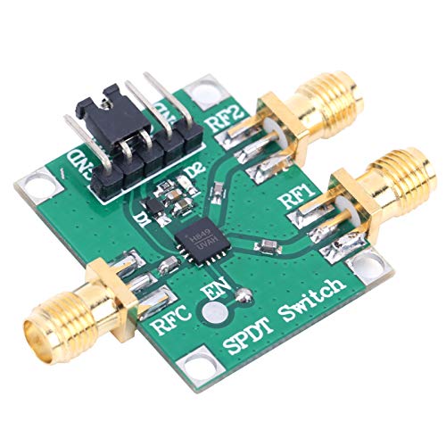 Akozon 3?5V RF Switch Module Single Pole Double Throw Board 50Ohms Input Output Impedance SMA, Multifunctional Accessory for Home Use (HMC849)