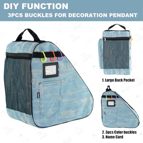 Image of HEXIFUL Skate Bag for Ice, Inline, Roller & Quad Skates - Kids & Adults