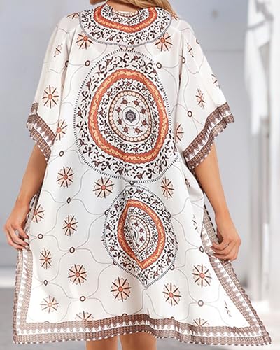 Image of Swimsuit Coverups for Women Sarong Beach Bikini Wrap Sheer Short Skirt Chiffon Scarf for Swimwear