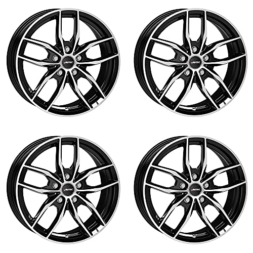 4 winter complete wielen Bavaris 6,5x16 ET 54 5x112 zwart gepolijst met 195/55 R16 87H Continental WinterContact TS 860… - Image 6