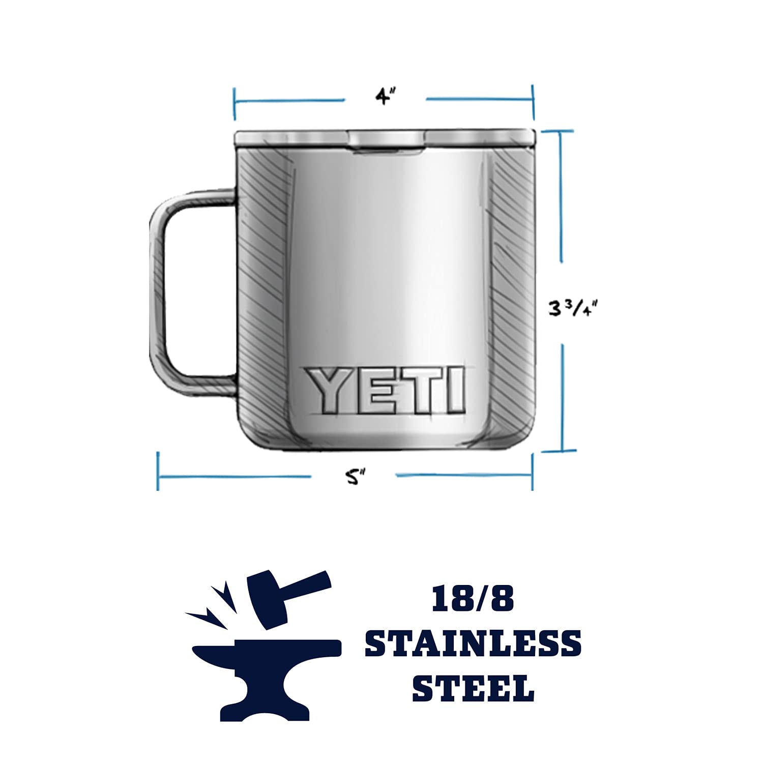 YETI ランブラー 14oz(414ml)マグ　オリーブカラー【新品未使用】 Amazon.co.jp: YETI Rambler 14oz(414ml)マグ (ハイランドオリーブ