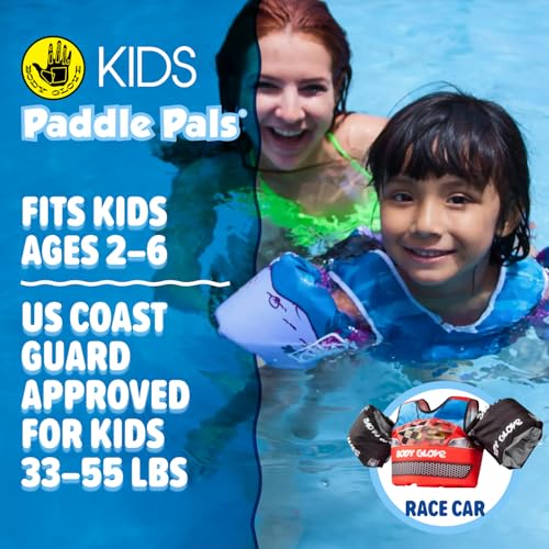 Image of Body Glove Paddle Pals Learn to Swim Life Vest, 33-55 lbs | U.S. Coast Guard approved learn-to-swim aid, Type III child's PFD for recreational boating; perfect for pools, lakes, beaches