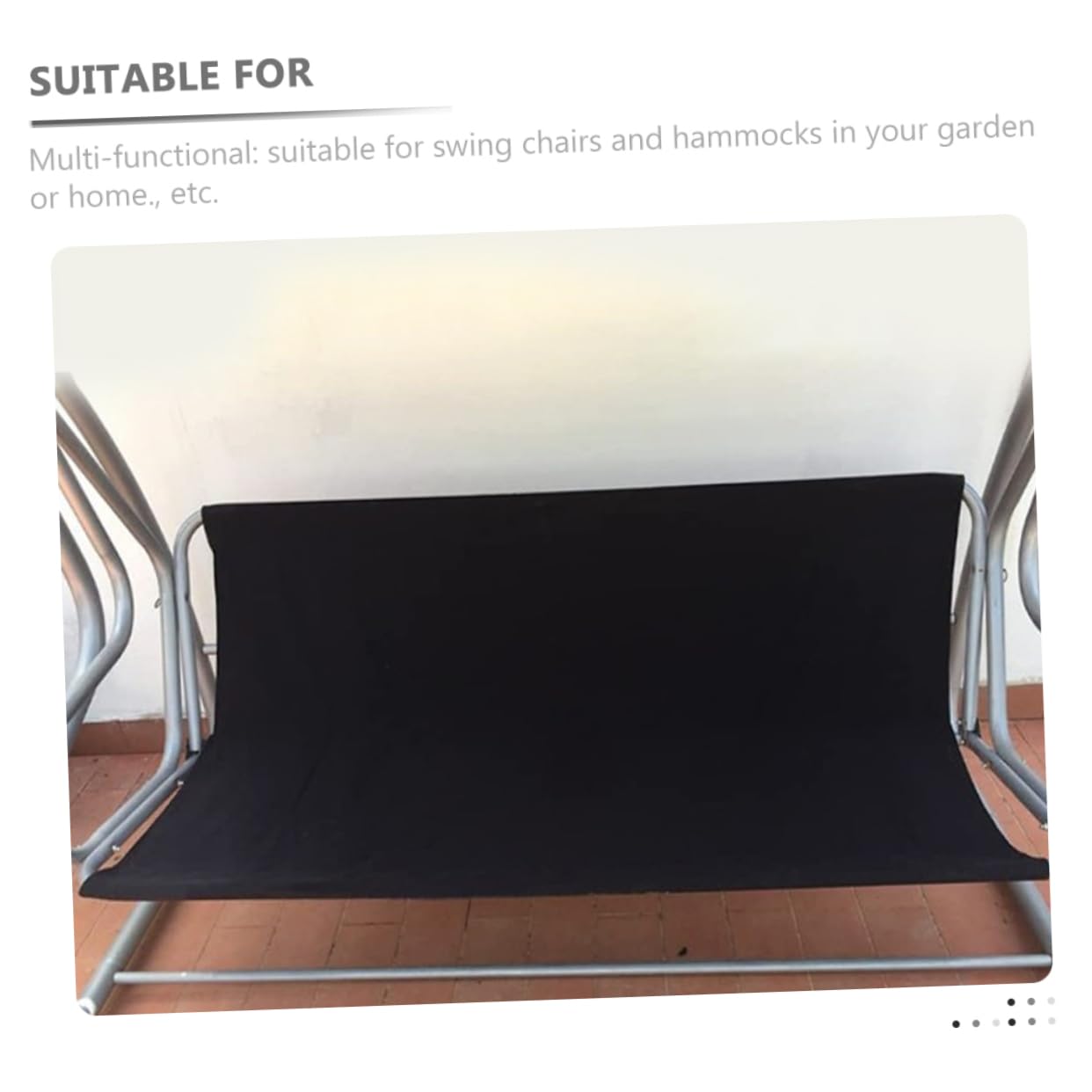 Milisten Housse de Siège de Balancelle pour Patio ou Extérieur Housse de Protection de Rechange pour Banc de Balancelle
