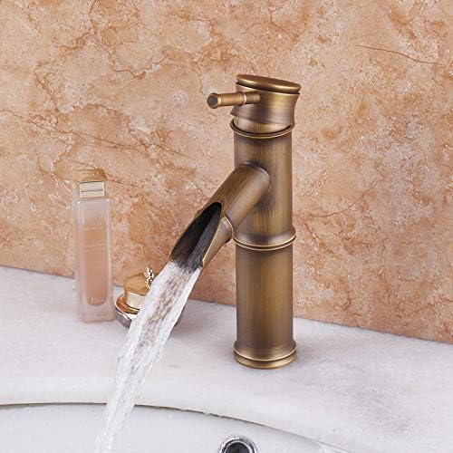 Robinet mitigeur cascade pour meuble vanité de salle de bains au style rétro classique chic