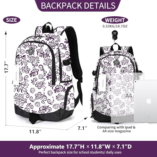 Image of rickyh style School Backpack Travel Bag for Men & Women Lightweight College Back Pack with Laptop Compartmen