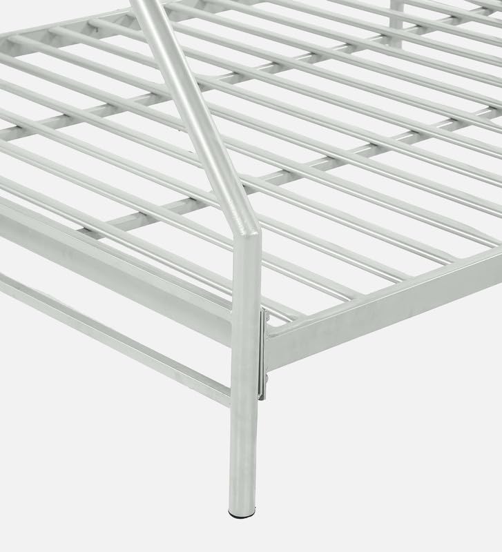 Image of Twin Over Twin Metal Bunk Bed | Bunk Bed Without Storage for Kids & Adult | Double Decker Cot for Kids Room | Space-Saving | Metal Bunker Cot (Mattress Not Included) (Multicolor)