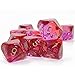 Translucent Red and Violet Gemini Dice with Gold Numbers D10 16mm (5/8in) Pack of 10 Dice Chessex