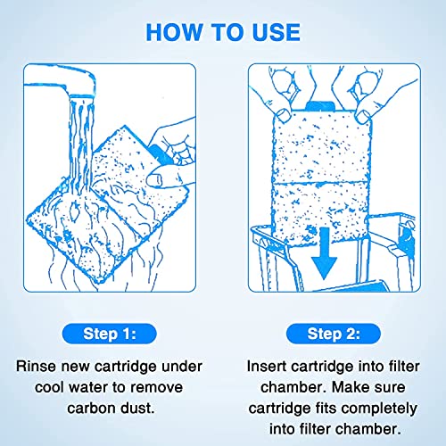 Image of HiTauing 8 Packs PF-L Carbon Cartridge for PF20, PF30, PF40 and PF75 Power Filters