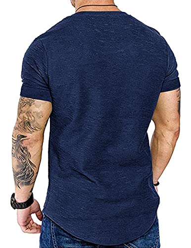 Coofandy Mens 2 Piece Muscle T Shirt Fashion Fitness Athletic Quick Dry Tee #TOP1