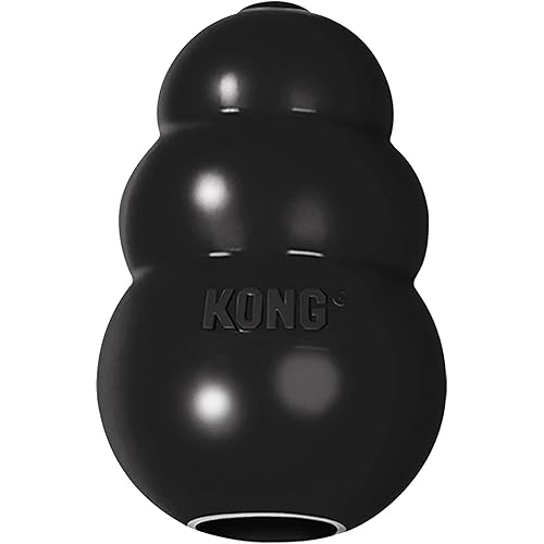 KONG - Extreme Dog Toy - Toughest Natural Rubber, Black - Fun to Chew, Chase and Fetch - for XX-Large Dogs