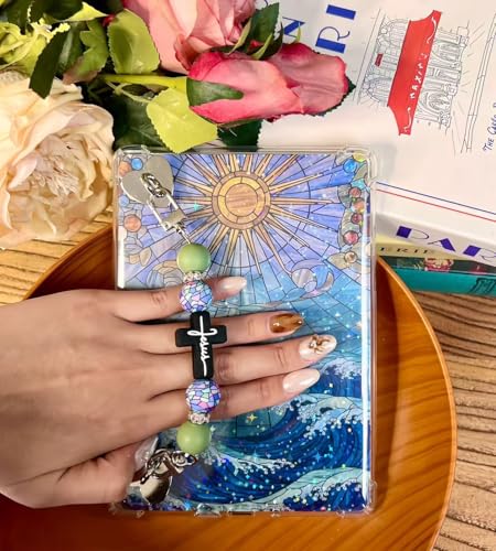 image for CuddleJunk Strap for E-Reader, Cute Silicone Beaded Grip Chain Charm f