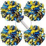 Photo Gallery lovecheer 4 pompon blu e oro per cheerleader, sport, squadre, calcio, basket, danza, feste, tifo Photo Gallery lovecheer 4 pompon blu e oro per cheerleader, sport, squadre, calcio, basket, danza, feste, tifo