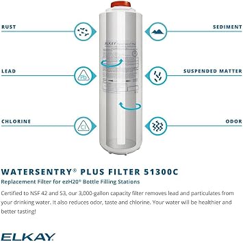 Elkay LZ8WSSSMC ezH2O Refrigerated Surface Mount Bottle Filling Station Filtered 8GPH Stainless Steel