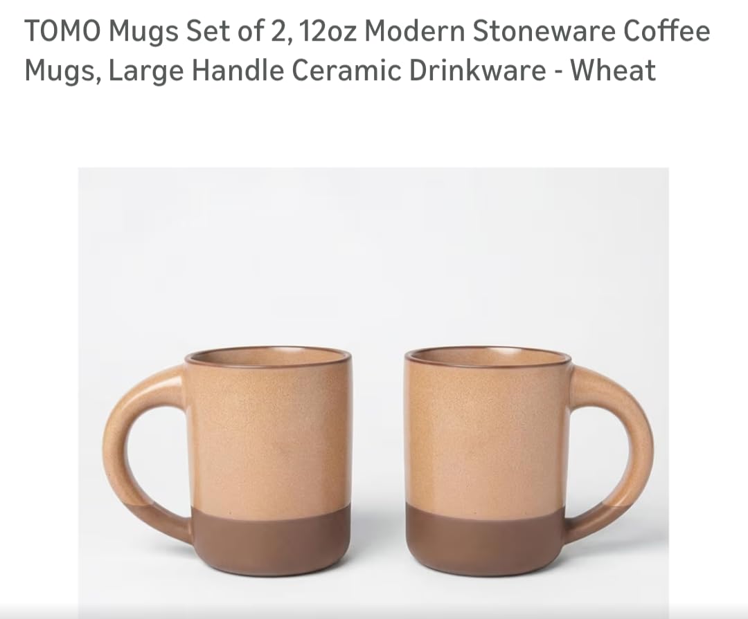 Customer photo of the Stoneware Mug, Set of Two