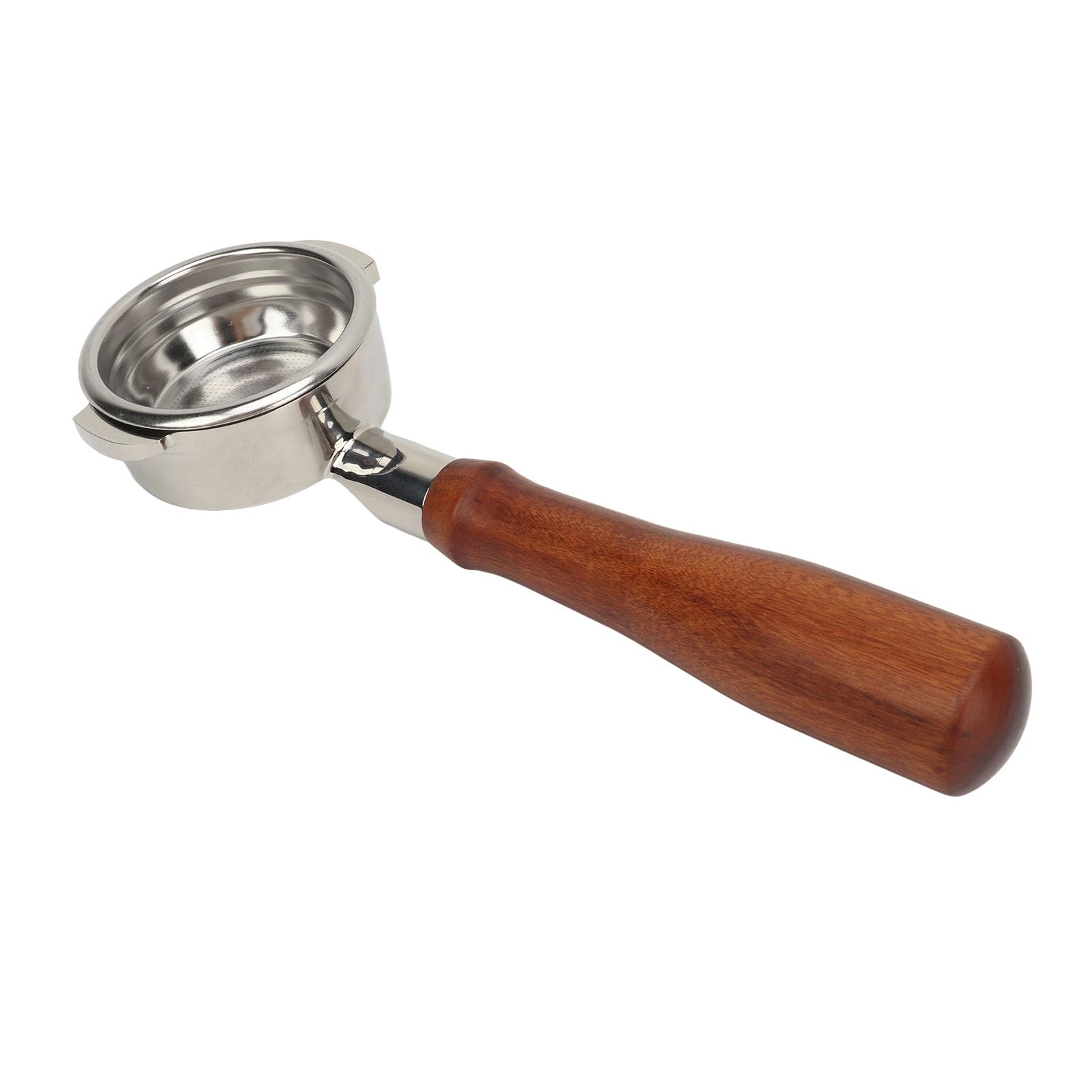 Filtro Portafilter 58mm in Acciaio Inox 304 con Manico in Legno,