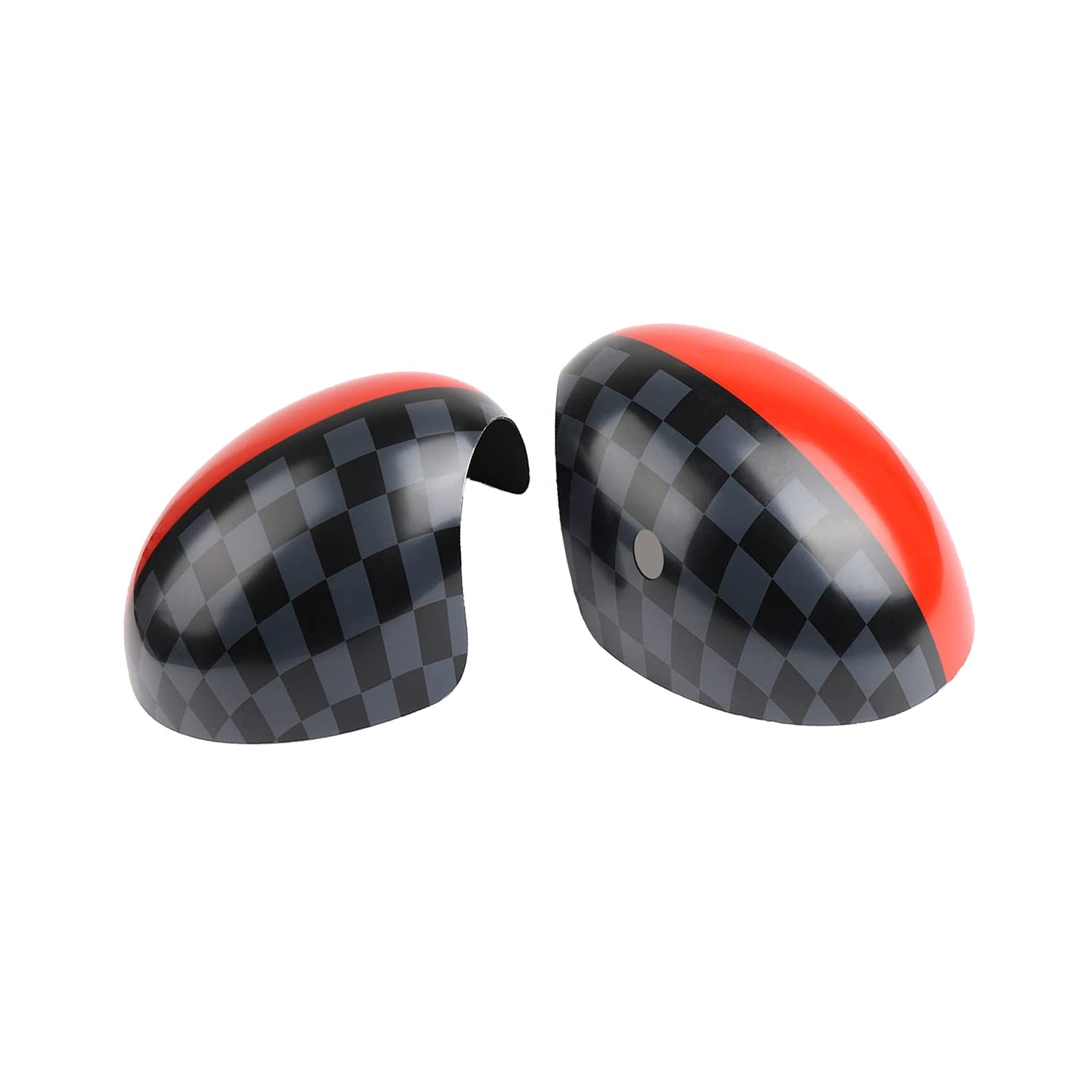MINI F54-F60 voordat juni 2019 autospiegels afdekkingen, zijspiegels sticker voor Mini Cooper One/D/SD/S/JCW F Series F54 F55 F56 F57 F60(Union Jack Zwart, GEEN lichtgat