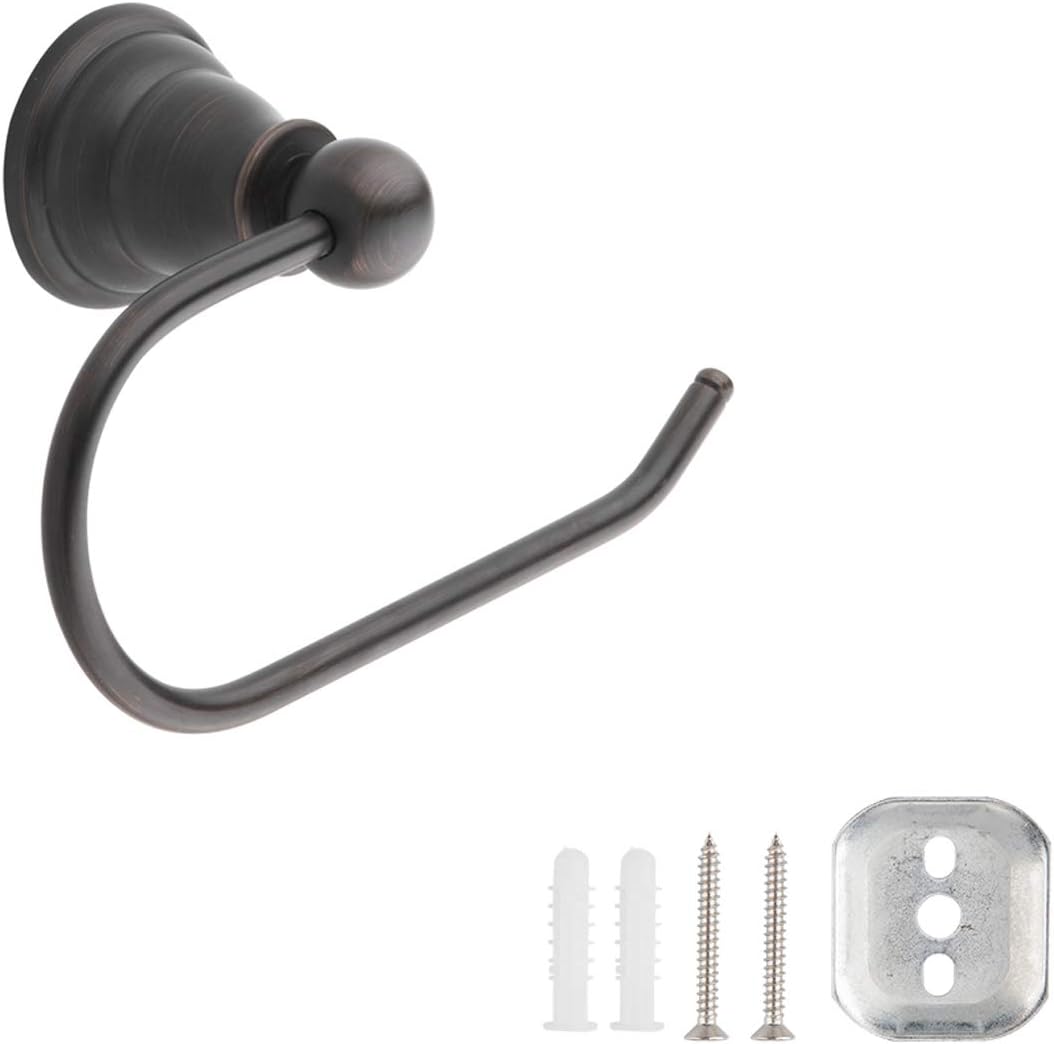 Amazon Basics AB-BR831-OR Classic Euro Toilet Paper Holder, Oil Rubbed Bronze