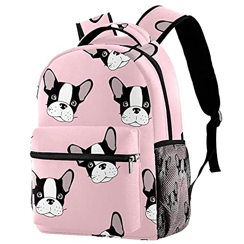 Sac à dos bouledogue pour enfant avec porte-bouteille voyage