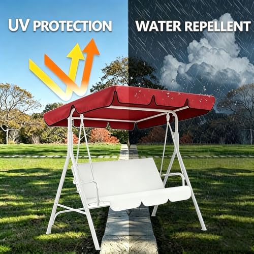 Capota para columpio de patio impermeable que soluciona el desgaste por sol y lluvia 5