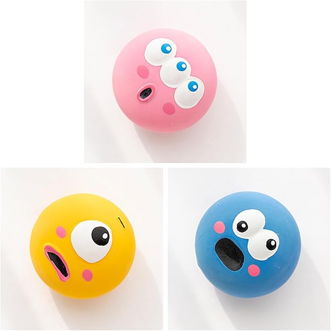 Pelota Juguete para Perro Squeaky de Látex Fydun, 5.5x5.5x4 cm miniatura 5