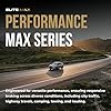 MAX Advanced Brakes - Rear Brake Kit For 2006-2013 Lexus IS350, IS250 w/Vented Rear Rotors, Replacement Drilled Slotted Black Coated Disc Rotors, Ceramic Pads #2