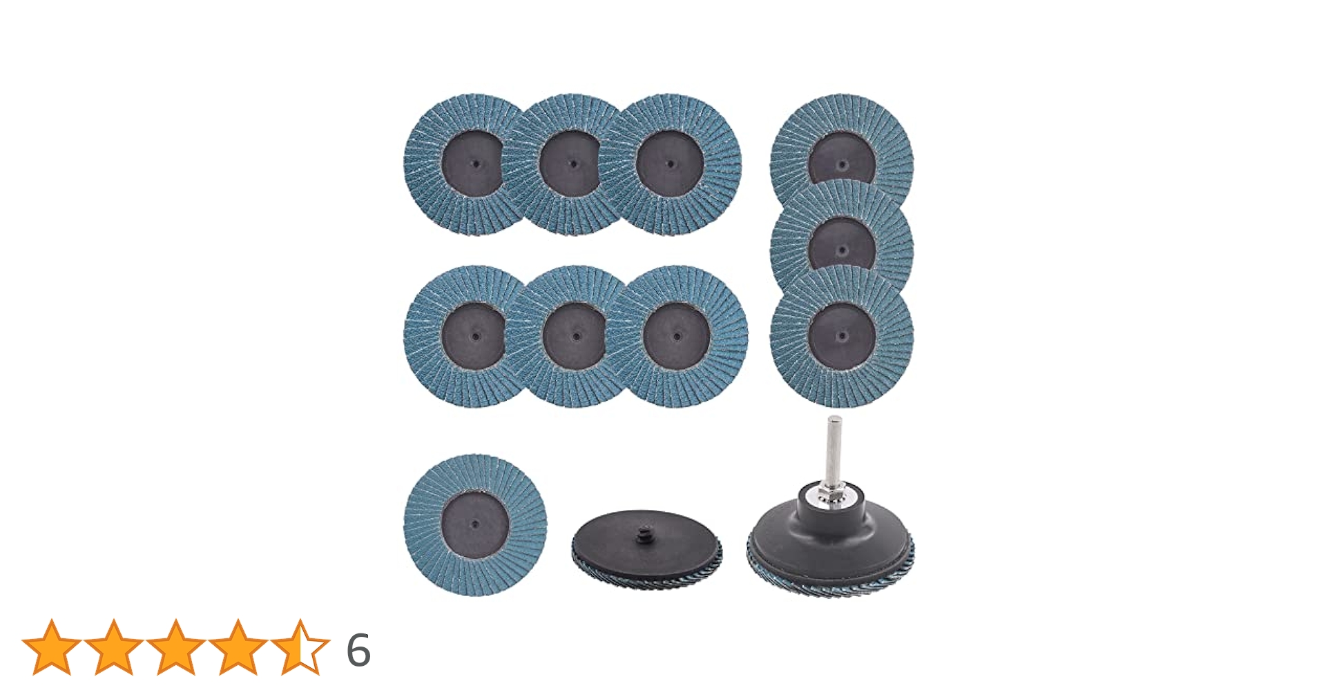 Rustark 13Pcs 3” Quick Change Flap Dics Set with 1/4 Shank