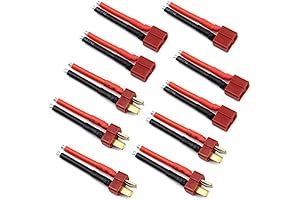 5 Pairs Lipo Battery T Plug Connector Adaptor for RC Drone