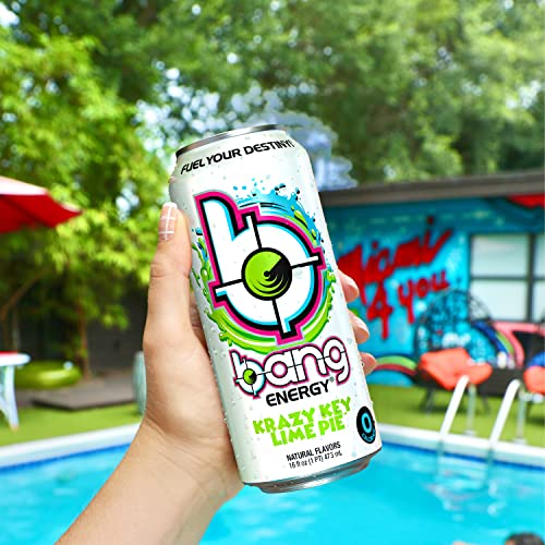 Bang Energy Key Lime Pie, SugarFree Energy Drink, 16Ounce