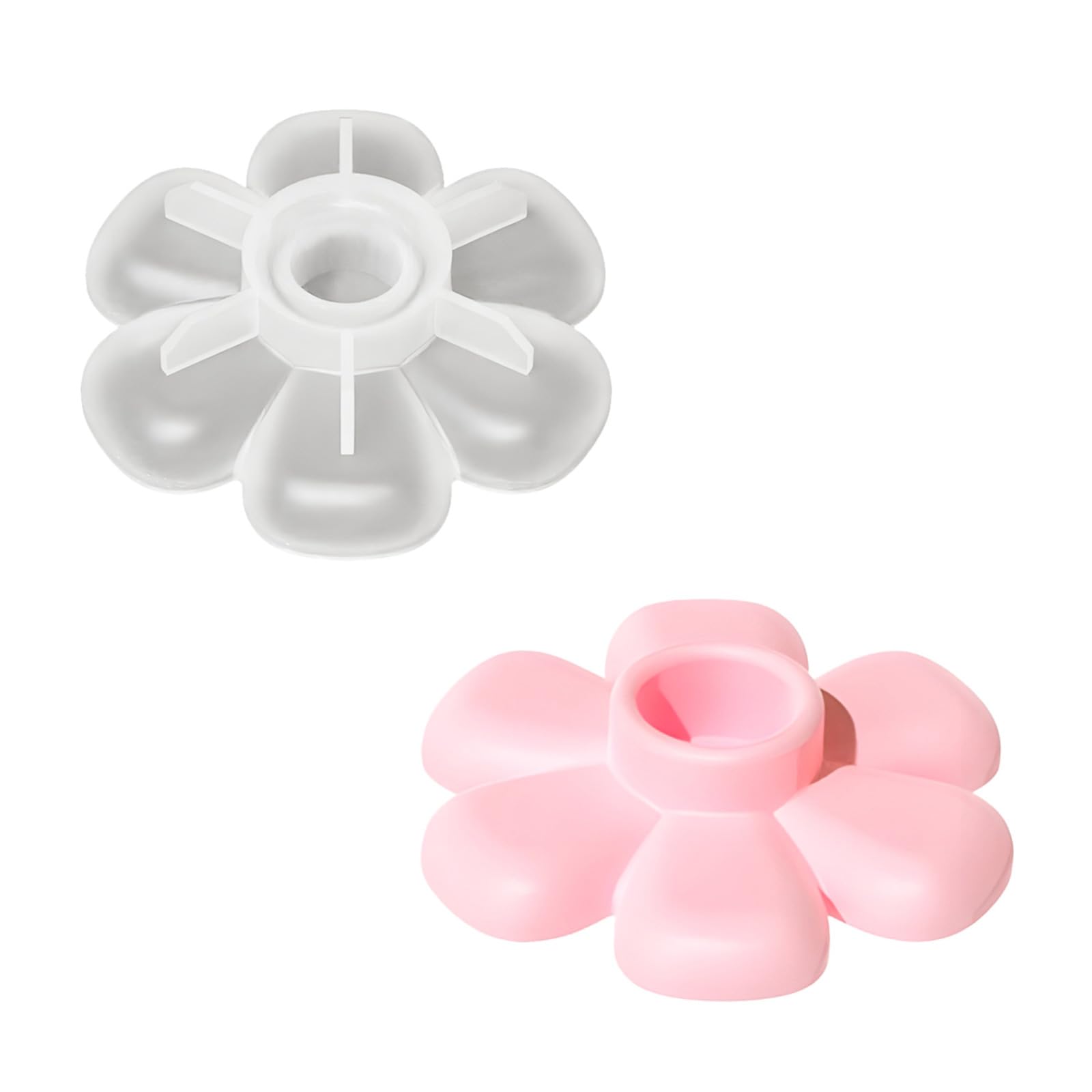 NEWFT Premium Silicone Floral Candle Holder Mold Sturdy Candlestick For Crafts Home Decoration And Making Projects