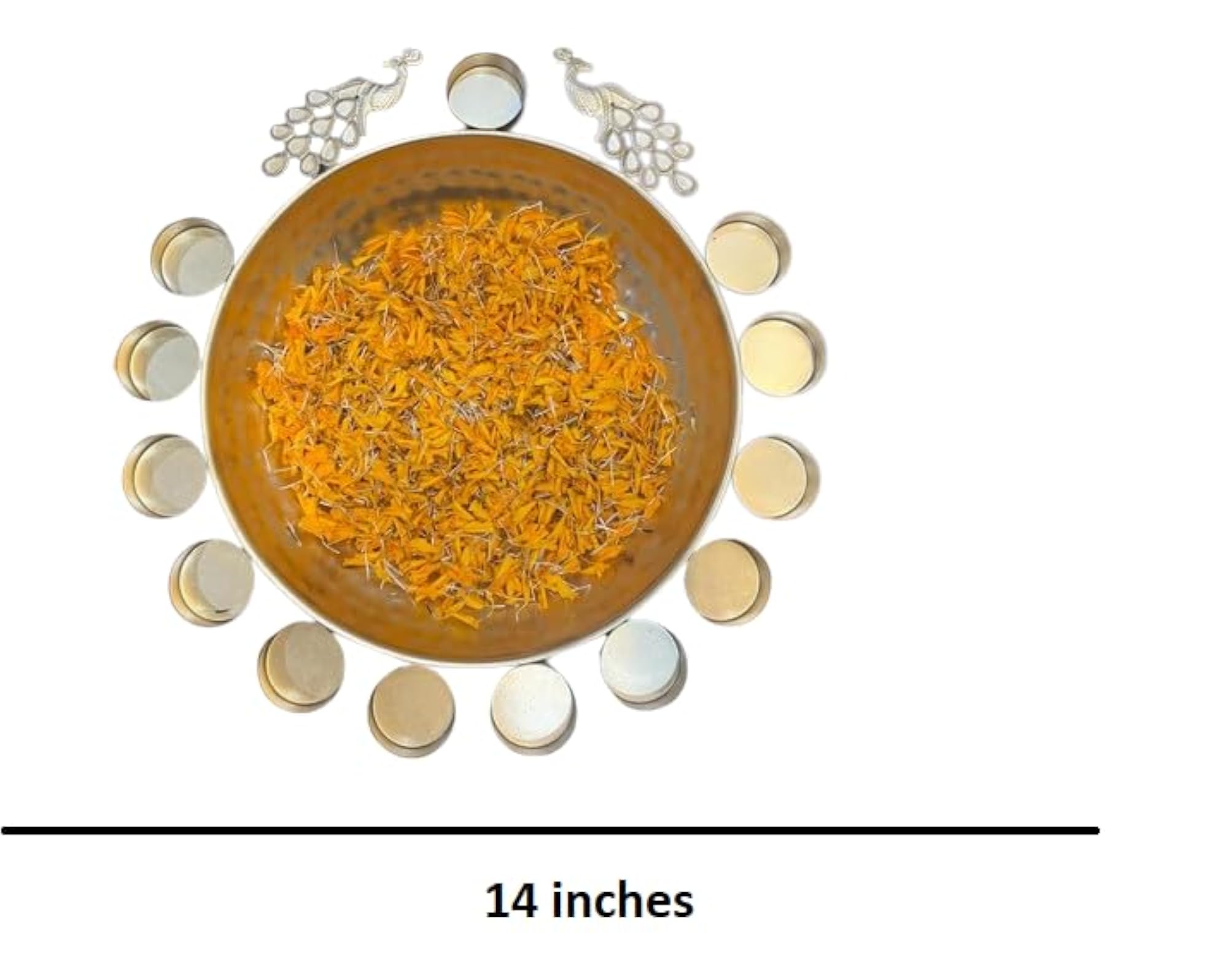 Gold Diya Urli Bowl for Home Décor