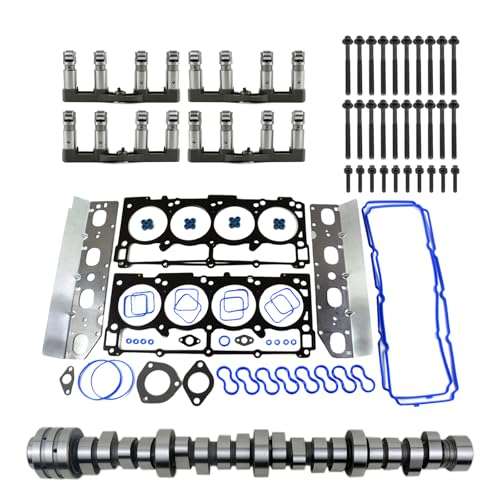 GELUOXI MDS Lifters Camshaft Kit Replacement for 2009-2018 Chrysler 300 Jeep Grand Cherokee Dodge Challenger Charger 5.7L V8 HEMI 53022372AA 53021726AE 53021726AD