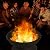 Sundale Outdoor Patio 26-Inch Fire Pits Steel Round Firepit Wood Burning Fireplace Fire Bowl with Grate, Spark Screen, Fire Poker, Copper Finish