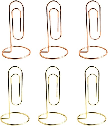 Soporte para fotos, 6 unidades, soporte para fotos, clip para notas, soporte para fotos, recordatorios, soporte de alambre, clips de papel, carpeta