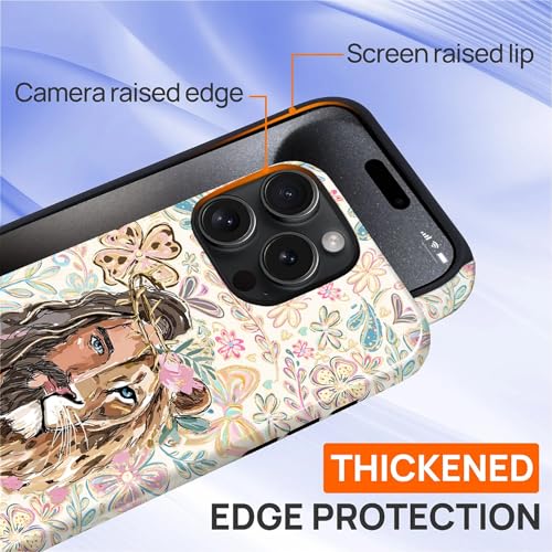 Coque iPhone 15 Pro Max qualité militaire durable Jésus Lamb - 5