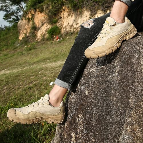 Men's Fashion Low Top Hiking Shoes Cross Training Shoe Trekking Trails Outdoor Work Shoes Casual Workout Footwear ﻿3