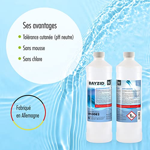 5 L BAYZID® Pool Algizid Algenverhütung - Präventives Anti Algenmittel für Schwimmbad & Pool - gegen Algen – Bild 5