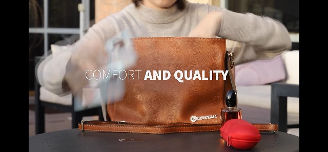 Bolso Tote de Cuero Italiano para Mujer miniatura 7