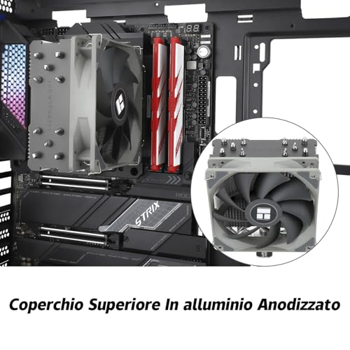 TR Assassin King 120SE chłodziarka powietrza do procesora, 5 podkładek przewodzących ciepło, TL-C12C PWM cicha chłodnica procesora z łożyskiem S-FDB, do AMD AM4/Intel 1150/1151/1200/1700