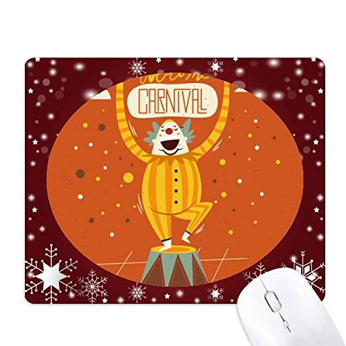 Tapis de souris clown de Venise antidérapant avec surface textile haute précision