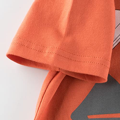 Boys Girls Excavator Graphic Kids T-Shirt Cotton Short Sleeve Tee for Toddler Baby Summer Casual Round Neck Top Clothes4