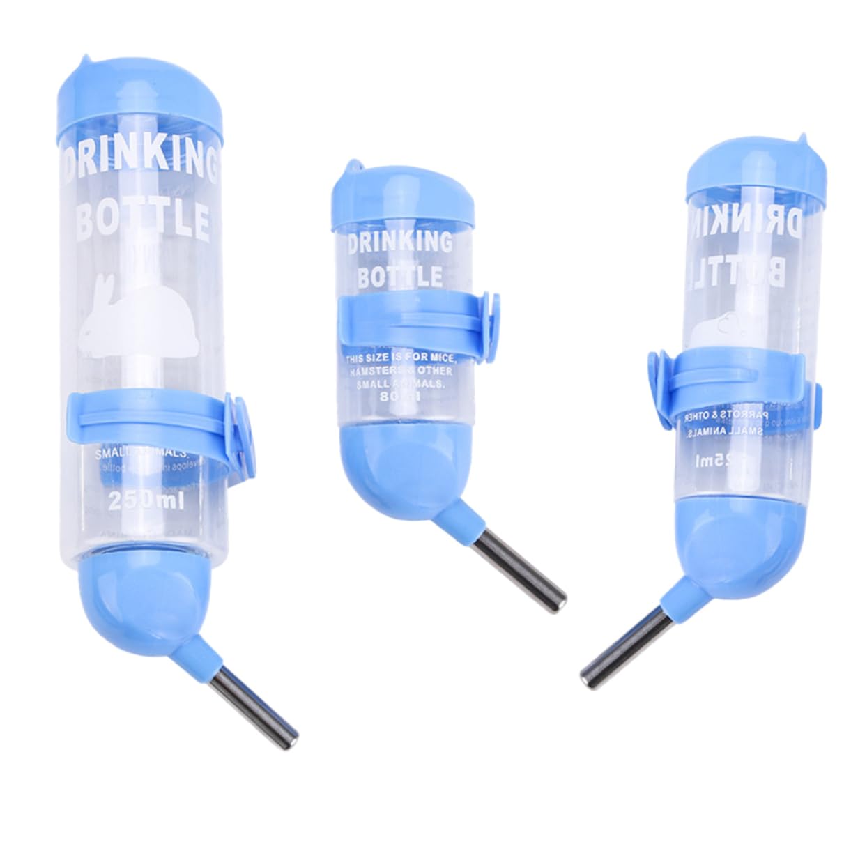 Totority Round Head Kettle Pet Water Bottle Set Chinchilla Cage Waterer Hamster Water Bottle