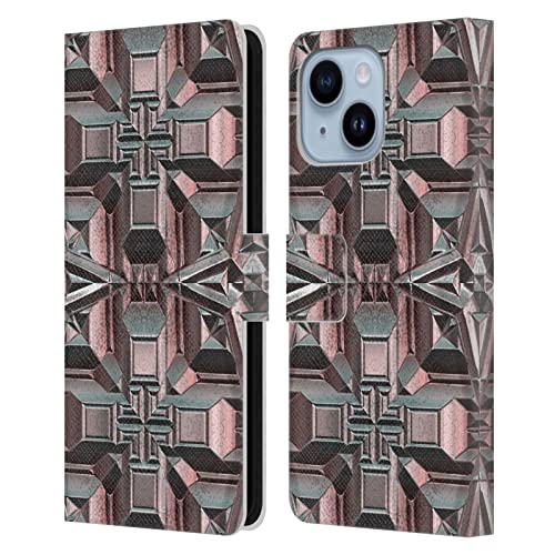Étui en cuir haut de gamme LebensArt Goldfish Rose pour iPhone 14 Plus