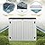 Homall Resin Outdoor Storage Shed 34 Cu Ft Horizontal Outdoor Storage Cabinet, Weather Resistant Resin Tool Shed, Multi-Purpose Shed Lockable Outdoor Storage for Garbage Cans, Lawn Mower and Tools