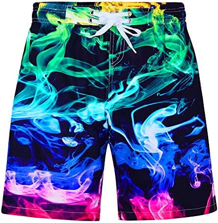 uideazone Boy's Quick Dry Swim Trunks UPF 50+ Sun Protection Swimsuit Beach Shorts Kids Swimear Boardshorts for Casual Homewear
