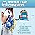 Chillbo Shwaggins Inflatable Couch Bundle – Cool Inflatable Lounger Easy Setup is Perfect for Beach Gear, Camping Fun and Festival Accessories.