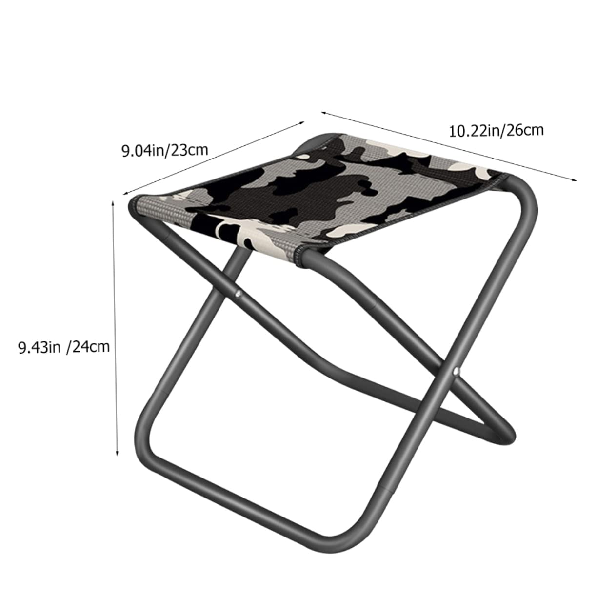 Hemoton Folding Stool for Camping Lightweight Portable Chair with Comfortable Design Ergonomic Collapsible Seat for Fishing Hiking Beach and Outdoor Activities Present